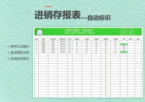 （自动标识）进销存报表