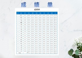 成绩单