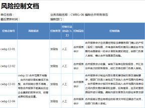 编制合并财务报告