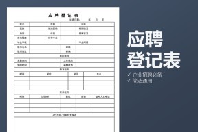 企业公司招聘之应聘登记表