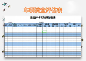 车辆清查评估明细表