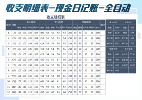 收支表-日记账明细