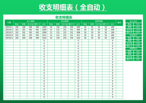 收支表-日记账表（全自动）