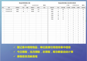 物品领用登记表