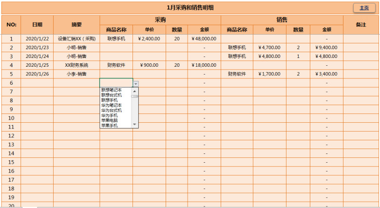 2020年度进销存管理系统