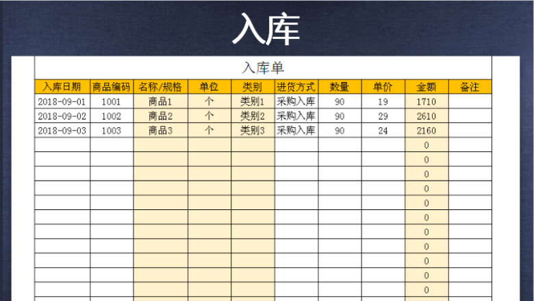 进销存出入库