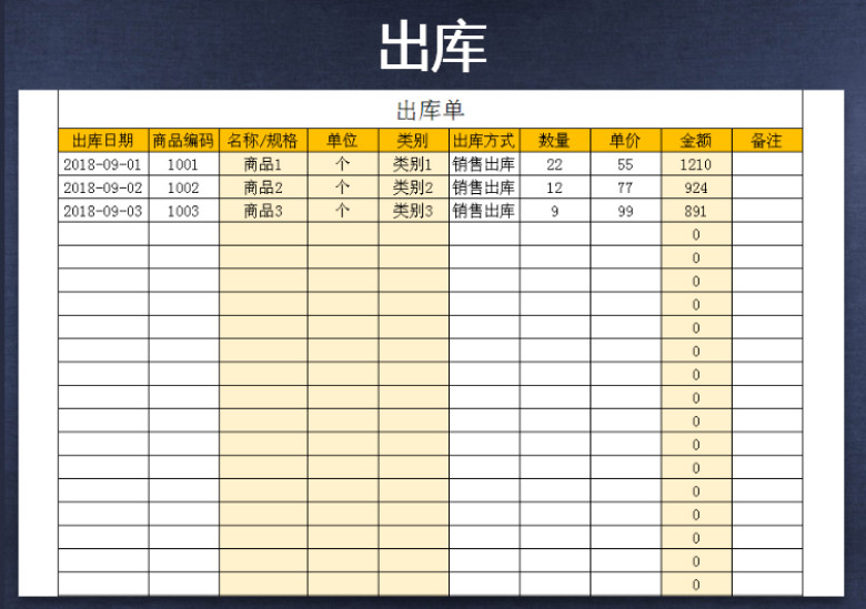 进销存出入库