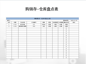 购销存-仓库盘点表