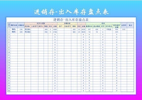 进销存-出入库存盘点表