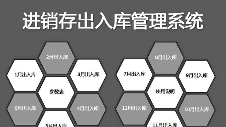 进销存出入库管理系统（每月出入库）