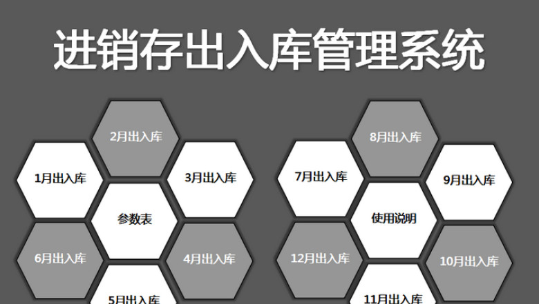 进销存出入库管理系统（每月出入库）