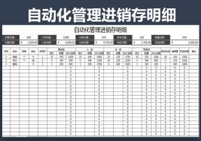 进销存表-全自动化管理