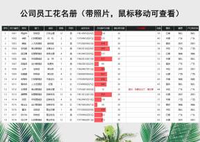 公司员工花名册（带照片）