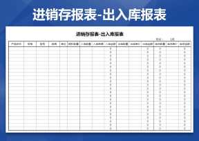 库存统计表-进销存报表