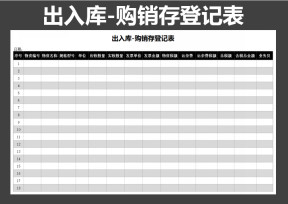 出入库-购销存登记表