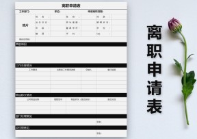 离职申请表