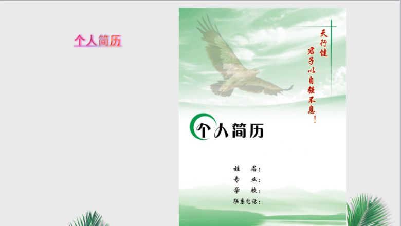个人简历