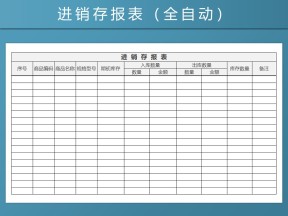 进销存-进出自动统计进销存