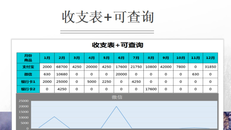 收支表+可查询