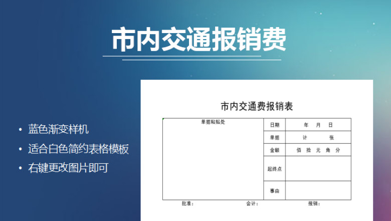 市内交通费报销表
