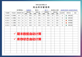 库存盘点表-自动计算