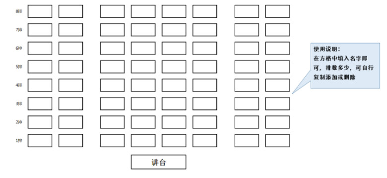 座位表
