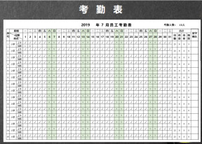 绩效考核&考勤表