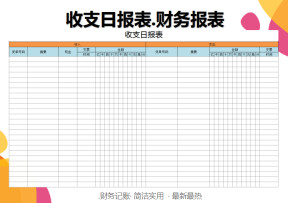 收支日报表(财务报表)