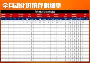 进销存仓库盘点明细EXCEL
