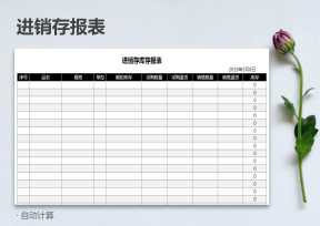 进销存库存报表