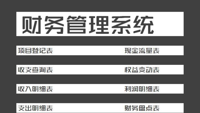 财务系统（会计账表管理）