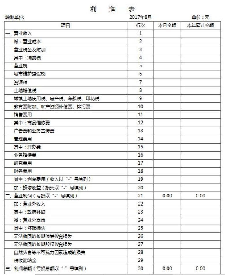 财务系统（会计账表管理）