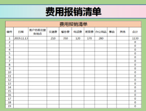 费用报销单