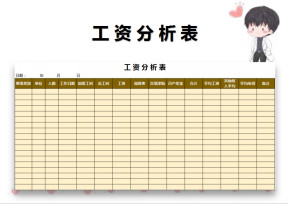 工资分析表