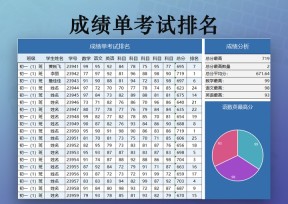 成绩单考试排名