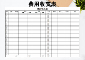收支表-费用收支明细