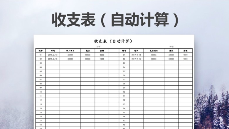 收支表（财务会计）
