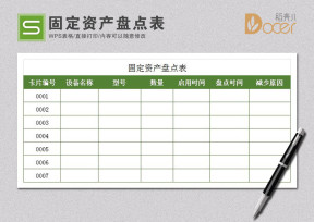 固定资产盘点表