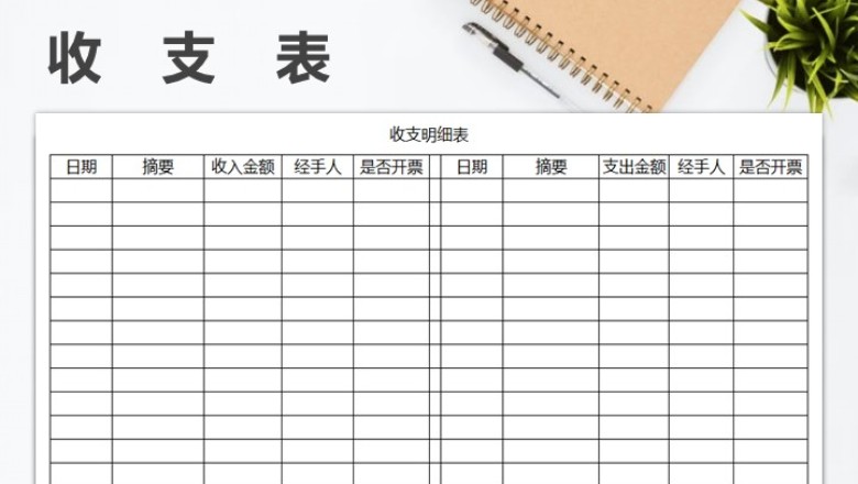 收支表