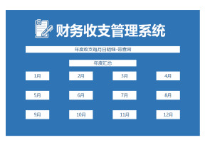财务年度收支系统