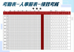 考勤表-绩效考核