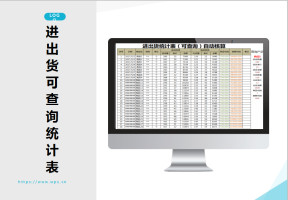 进出货统计表（可查询）自动核算