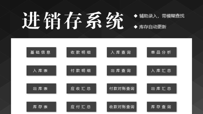 进销存管理系统（辅助录入，对账）