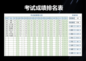 考试成绩单及排名（可查询）