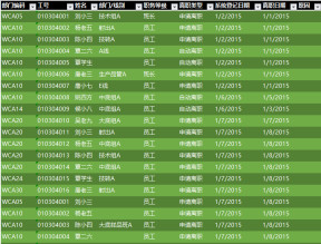 离职明细表