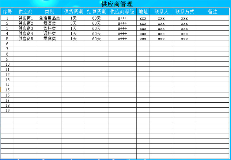 超市进销存管理