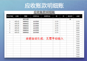 应收账款明细账