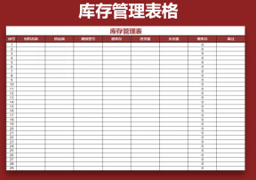 库存管理表