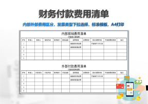 报销费用清单