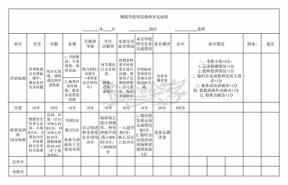 舞蹈学校明星教师评分表